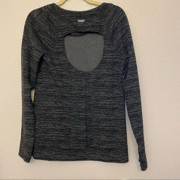 Express EXP Core Open Back Long Sleeve work out yoga sweatshirt Top-Women’s S - Picture 3 of 10